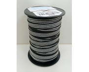 Cadarço 10 mm BIC 4  Preto / Branco - 50 metros